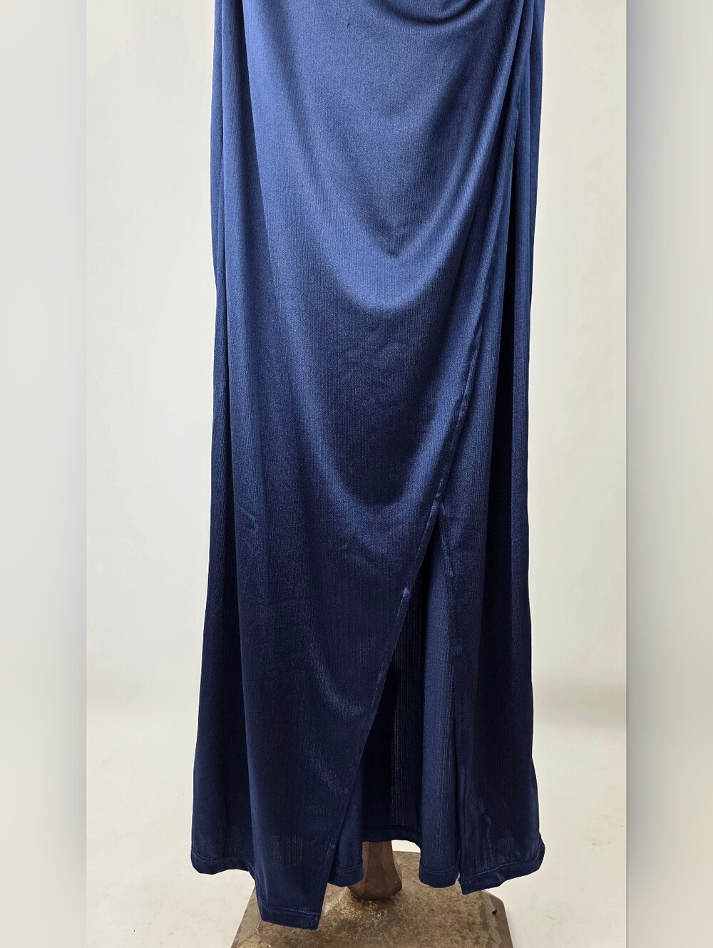 Popilush Women's Navy Shimmer Off The Shoulder 8 In 1 Shapewear Maxi Dress Large - Picture 10 of 16